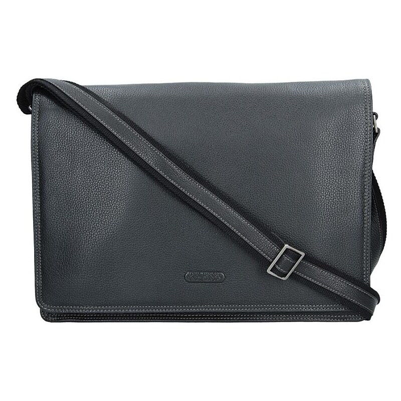 Pánska celokožená taška cez rameno Katana Pier - čierna 11531964