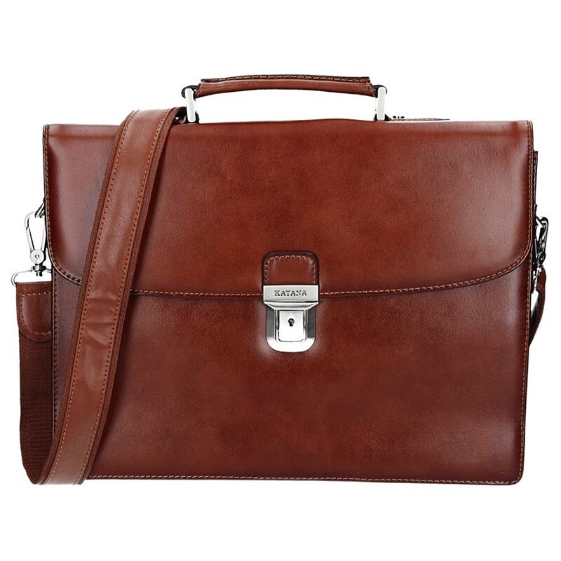 Pánska kožená aktovka Katana Baron - hnedá 11534599
