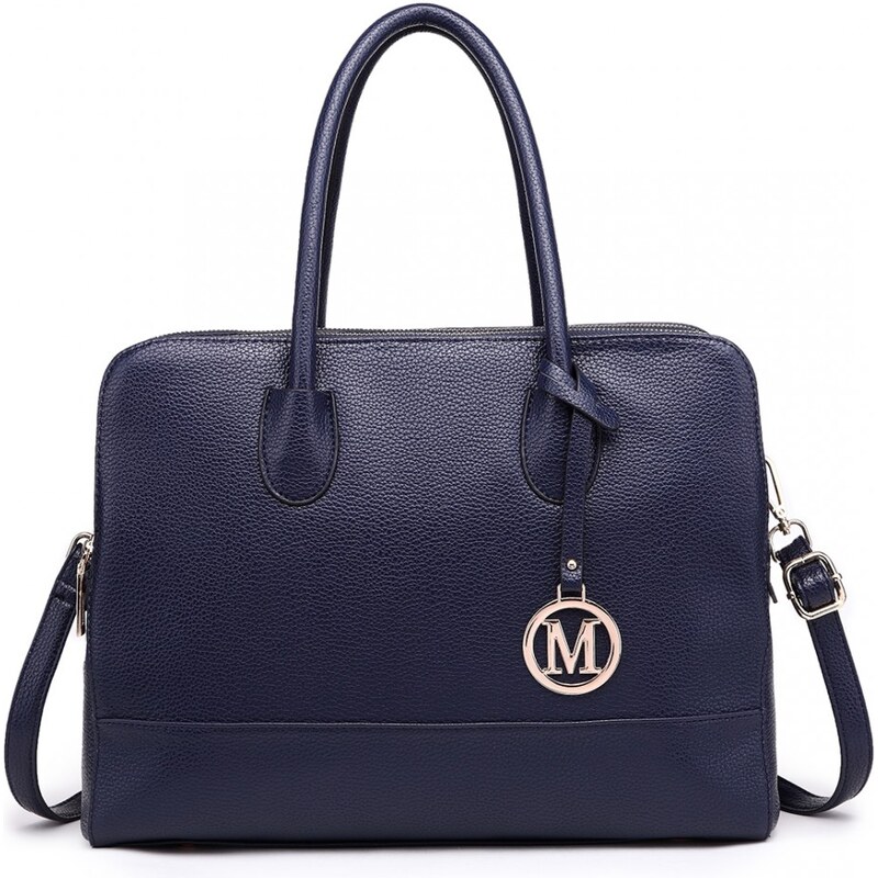 Konofactory Modrá objemná shopper kabelka s príveskom „Avery“ 60464703