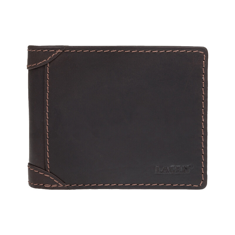 Lagen Pánska kožená peňaženka 2511462 hnedá 65596760