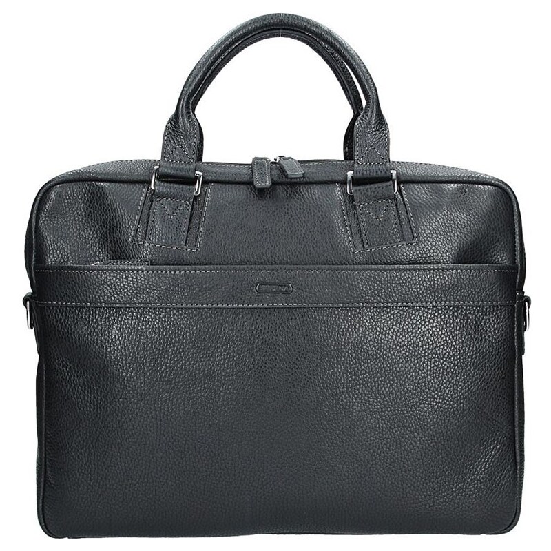 Pánska kožená taška cez rameno Katana Alfons - čierna 11531956