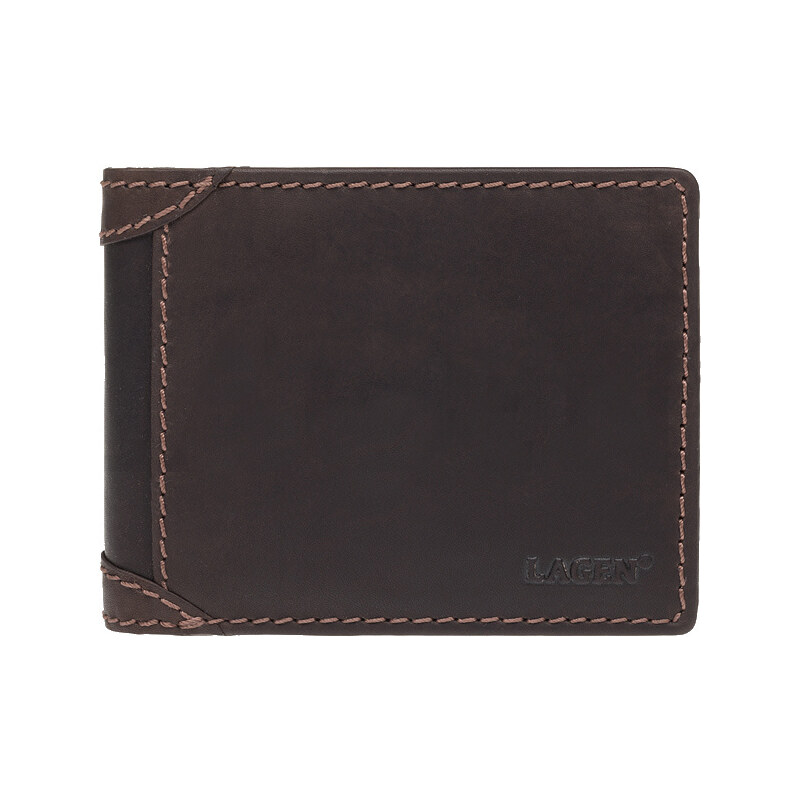 Lagen Pánska kožená peňaženka 2511461 hnedá 35335561