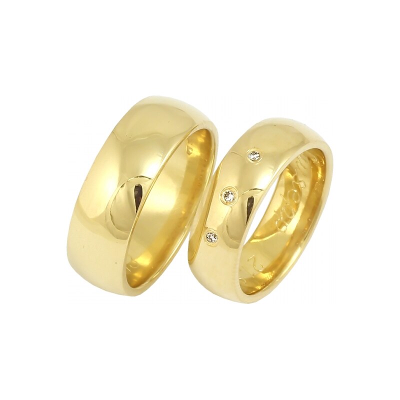 Žatecký Zlaté briliantové svadobné obrúčky 2014110B/Z 53462058