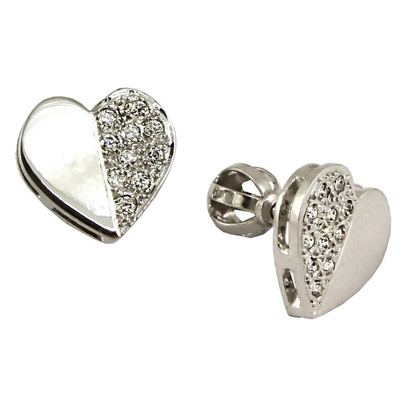 Žatecký Náušnice z bieleho zlata 23108/BX 4839821