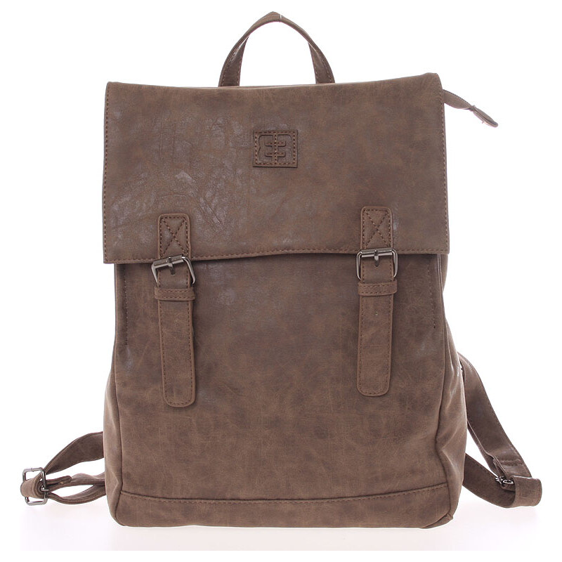 Módny štýlový batoh hnedý - Enrico Benetti Travers hnedá 65066214