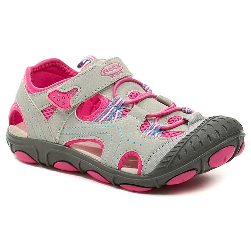 Rock Spring Grenada šedo růžové dětské sandály 9963641