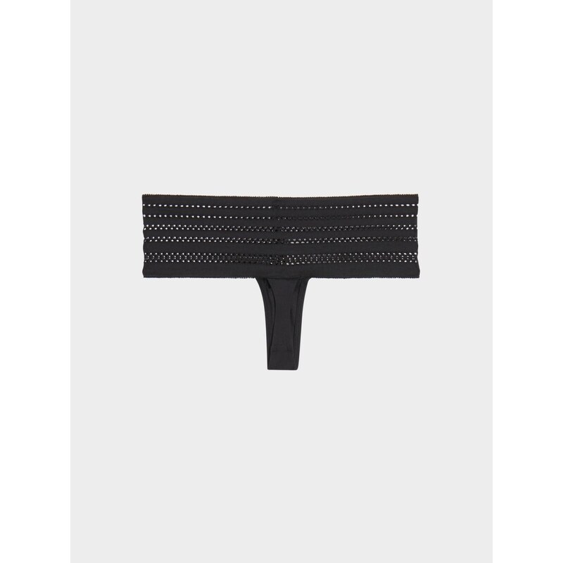 Dámske tangá Cotton Wide thong DK5025 - DKNY 35526291