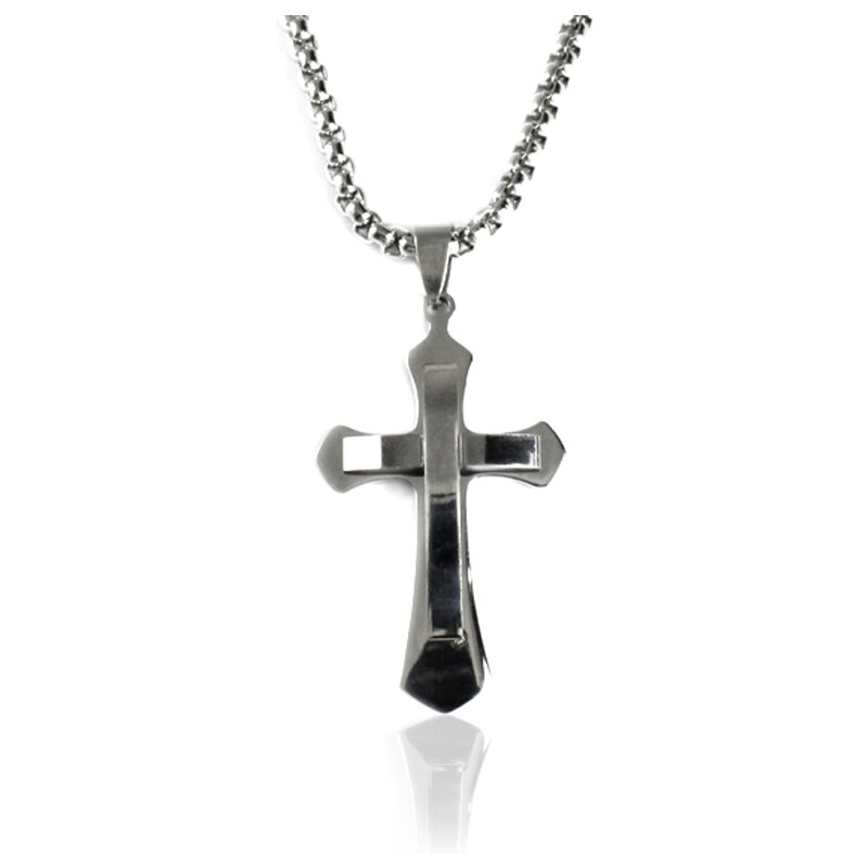 BEMI Design Náhrdelník z chirurgickej ocele - kríž S26150 35307601