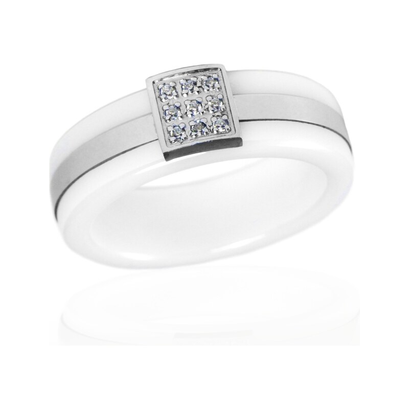 BEMI Design Dámsky keramický prsteň so zirkónom S53130 64877563