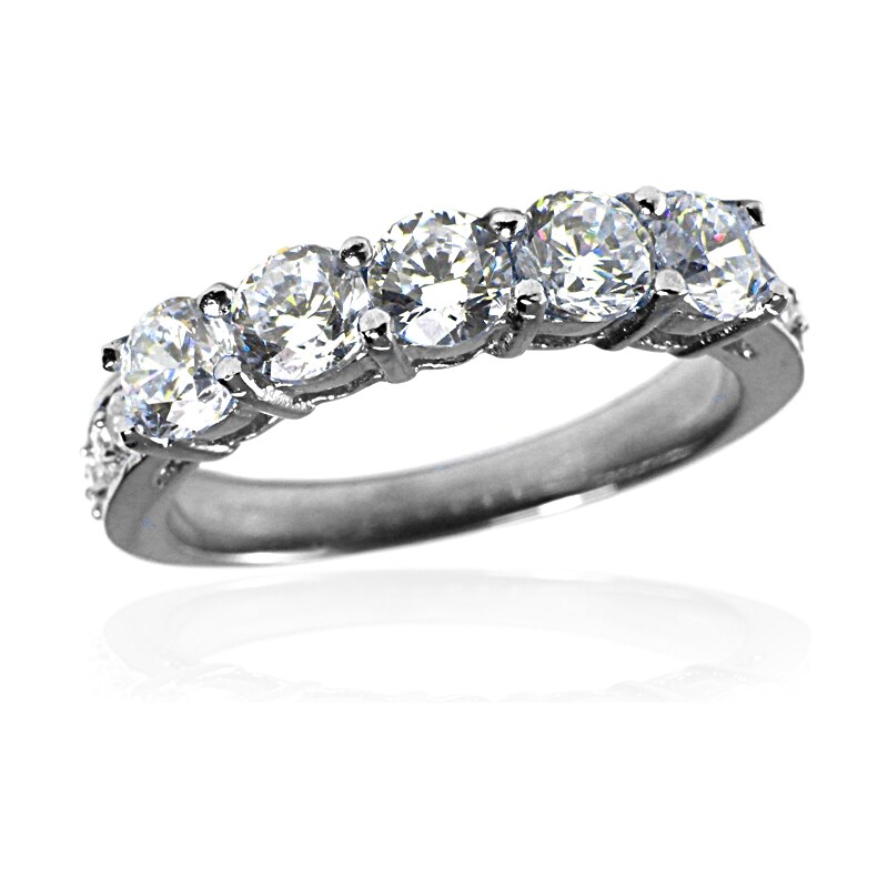 BEMI Design Dámsky prsteň so zirkónmi z chirurgickej ocele S39150 10399707