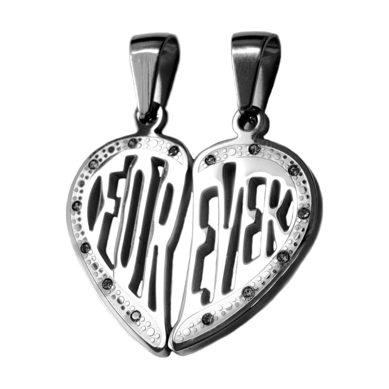 BEMI Design Dvojprívesok FOREVER z chirurgickej ocele S63120 10399731