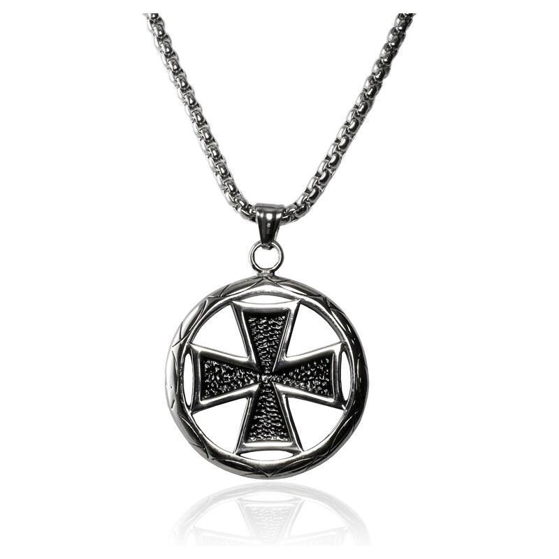 BEMI Design Náhrdelník keltský kríž WHEEL z chirurgickej ocele S224120 10399870