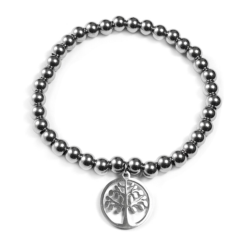 BEMI Design Dámsky náramok naťahovacie strom života z chirurgickej 10399887