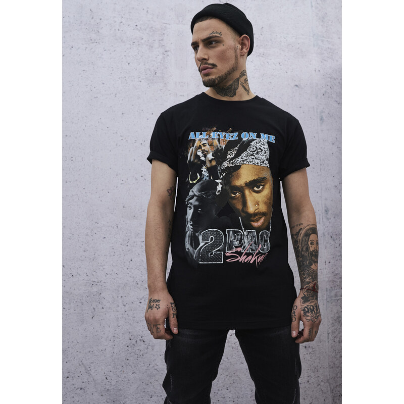 Merchcode Black Tupac Retro T-Shirt 50542102