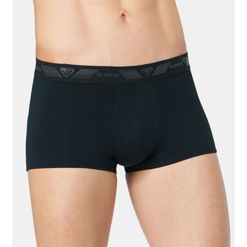 Triumph Boxerky Sloggi men Shirt Stop Hipster E čierne - Sloggi 10581000