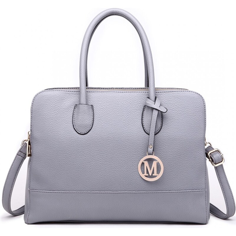 Konofactory Sivá objemná shopper kabelka s príveskom „Avery“ 60464702