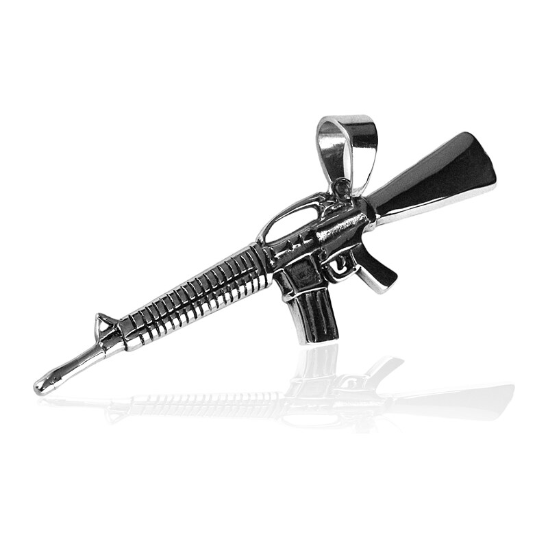 BEMI Design Prívesok samopal z chirurgickej ocele S257080 14836665