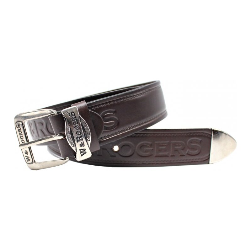 Penny Belts Pánsky kožený opasok 215-40 hnedý 37585678