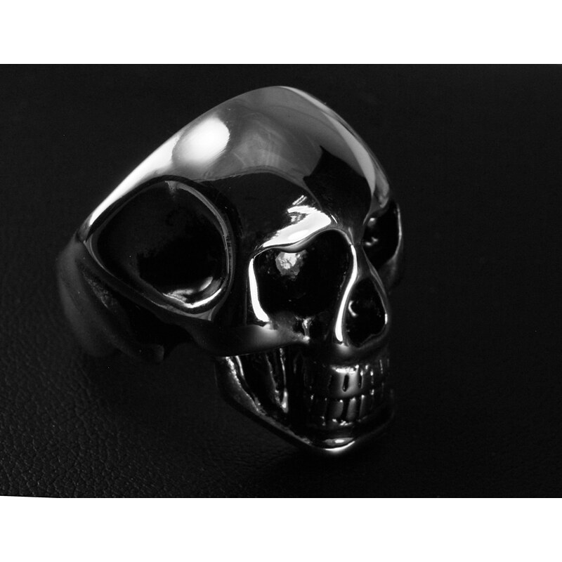 BEMI Design Pánsky prsteň lebka z chirurgickej ocele S293090