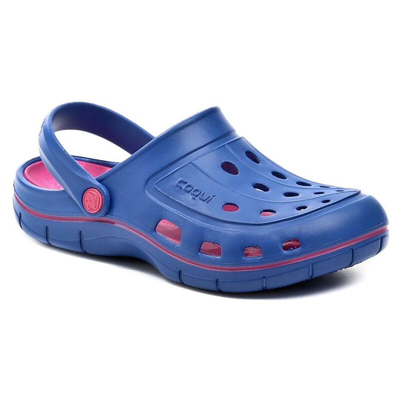 Coqui 6352 Jumper modro růžové dámské nazouváky 9963717