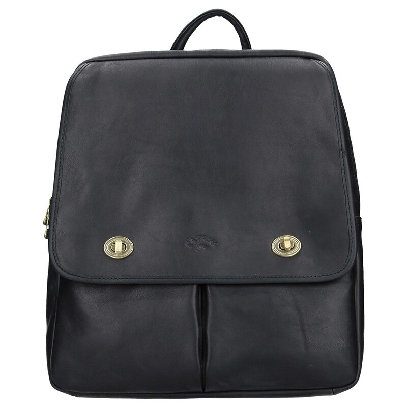 Elegantný dámsky kožený batoh Katana Petra - čierna 24847482