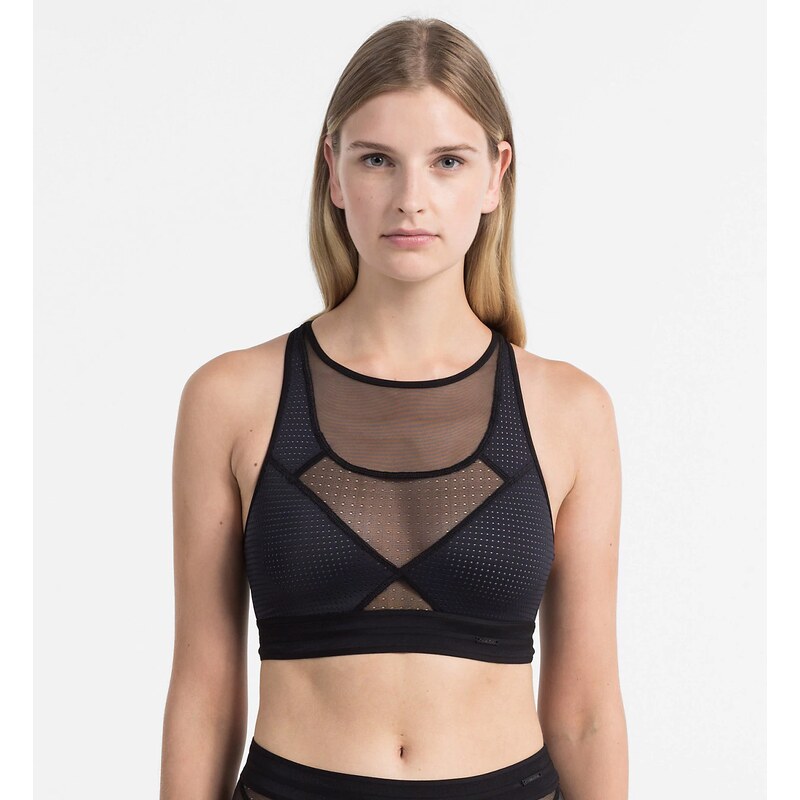Podprsenka Unlined Bralette QF4490E čierna - Calvin Klein 8522277