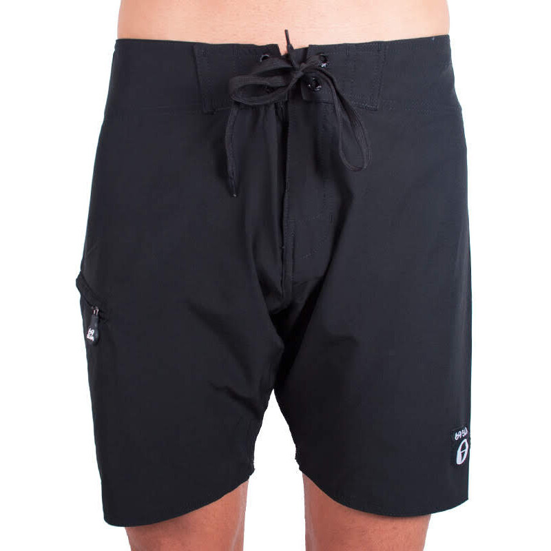 Pánske plavky 69SLAM krátke stretch boardshort plain bk 68696218