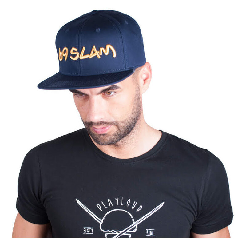 Šiltovka 69SLAM logo - JP tmavo modrá so zlatým nápisom uni 34409584