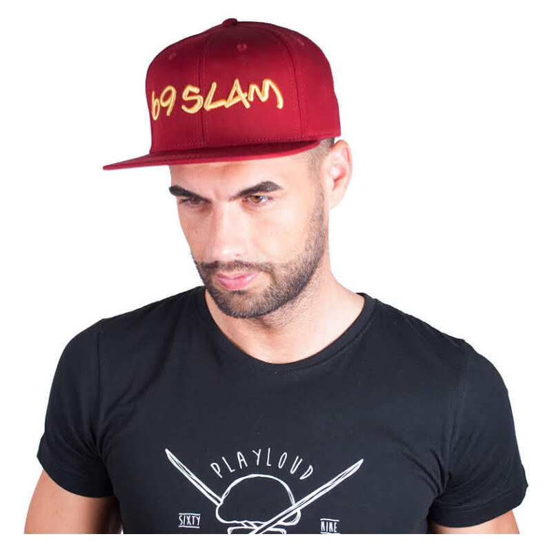 Šiltovka 69SLAM logo - JP bordó uni 34409586