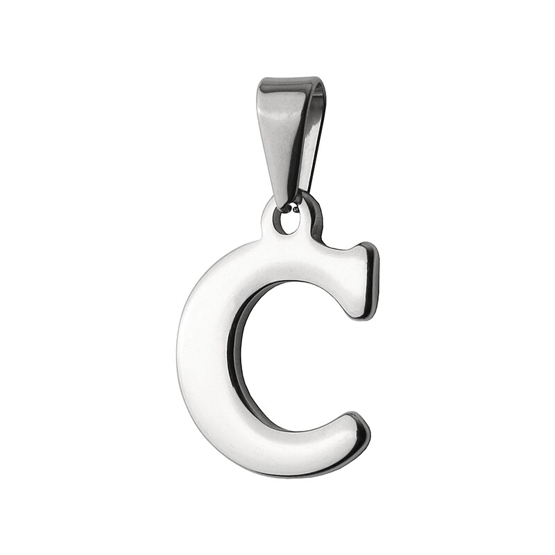 BM Jewellery Prívesok písmeno C z chirurgickej ocele S398015 20962785