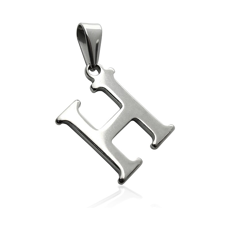 BM Jewellery Prívesok písmeno H z chirurgickej ocele S404015 20962790