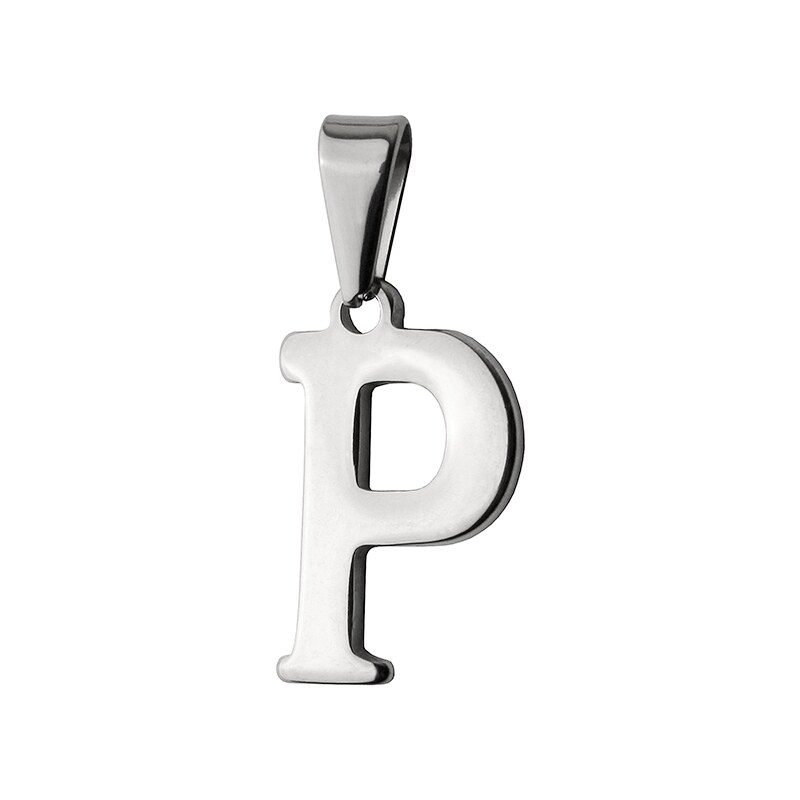 BM Jewellery Prívesok písmeno P z chirurgickej ocele S411015 20962798