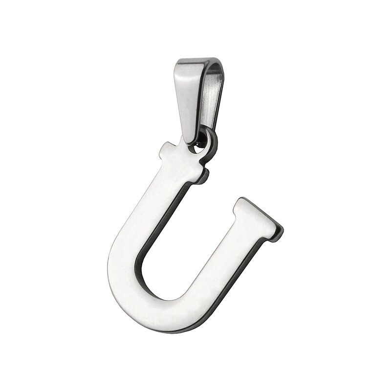 BM Jewellery Prívesok písmeno U z chirurgickej ocele S414015 20962801