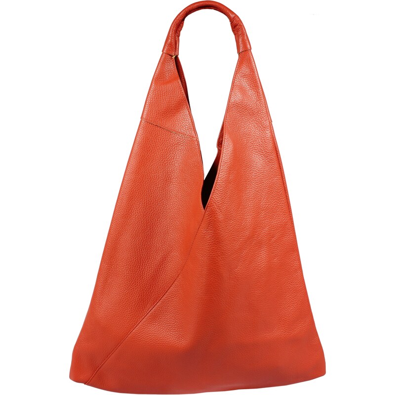 Oranžová kožená talianska kabelka Alma Arancione Scura NovaKabelka.sk 56585811
