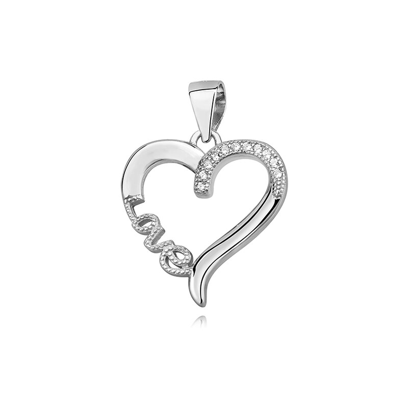 Olivie Strieborný prívesok SRDCE LOVE 1600 61704536