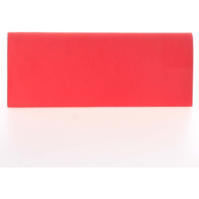 Decentná saténová listová kabelka červená - Delami P355 červená 35336020