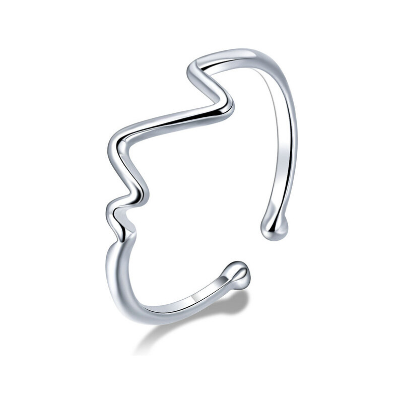 Emporial strieborný nastaviteľný prsteň Minimalistická elegancia 29478784