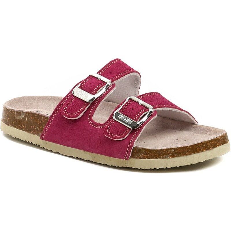 Big Fish FO-213-15-03 malinové damské nazouváky 65144667