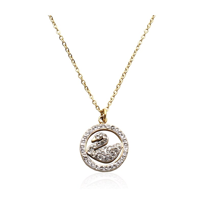 BM Jewellery Dámsky retiazka s labuťou - gold S449100 10400084