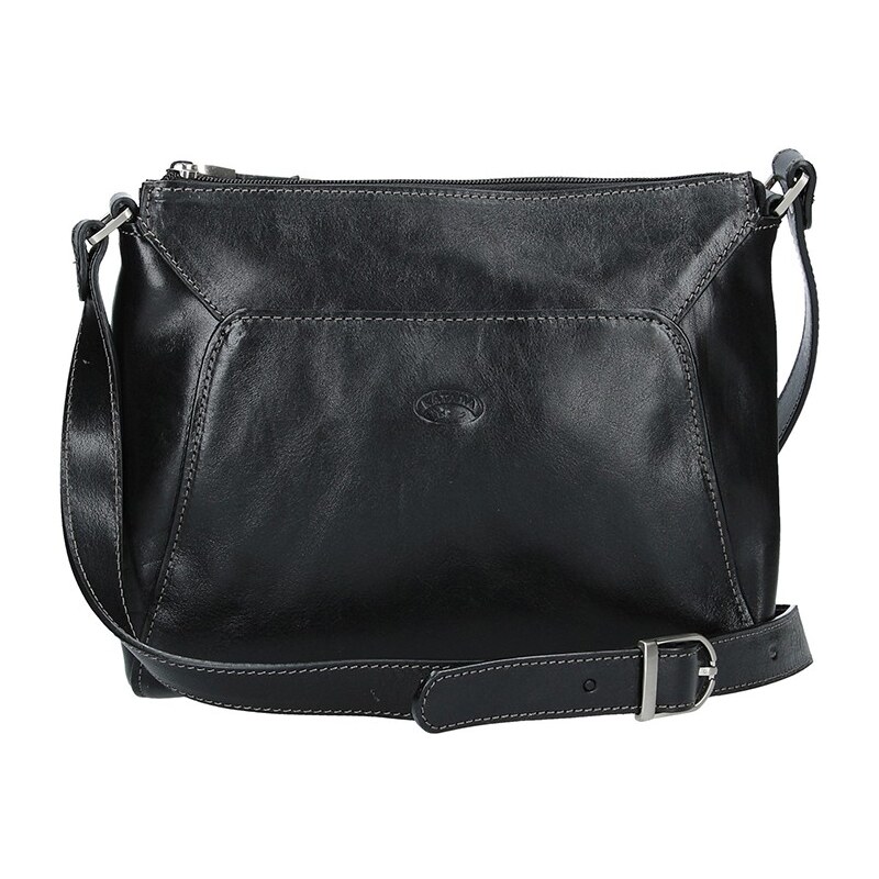 Kožená dámska crosbody kabelka Katana Selma - čierna 24847479