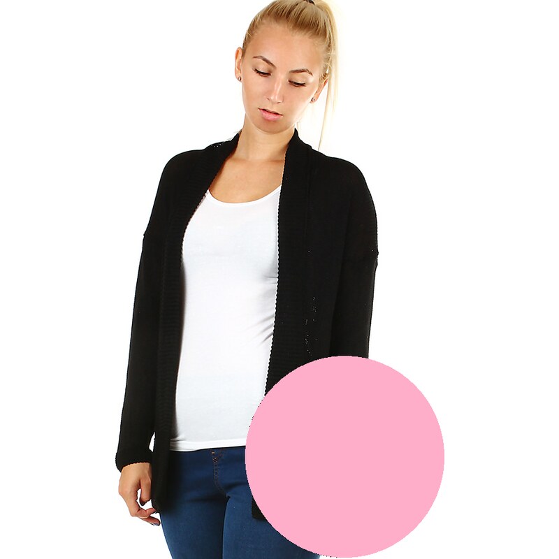 Glara Pletený kardigán s vreckami 8396836