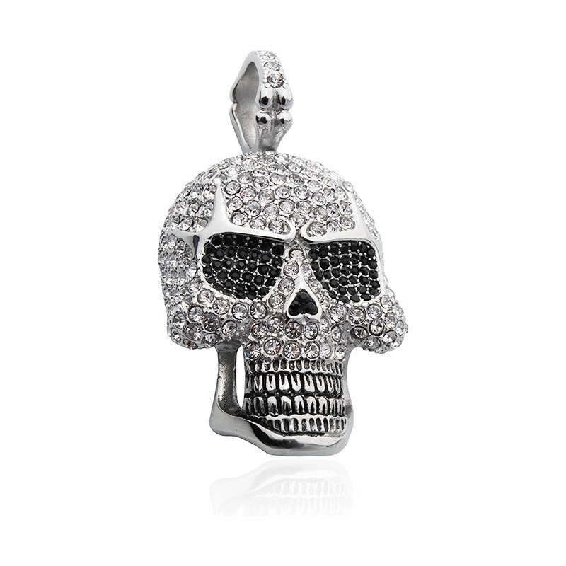 BM Jewellery Dámsky prívesok zirkónové lebka z chirurgickej ocele 10400114