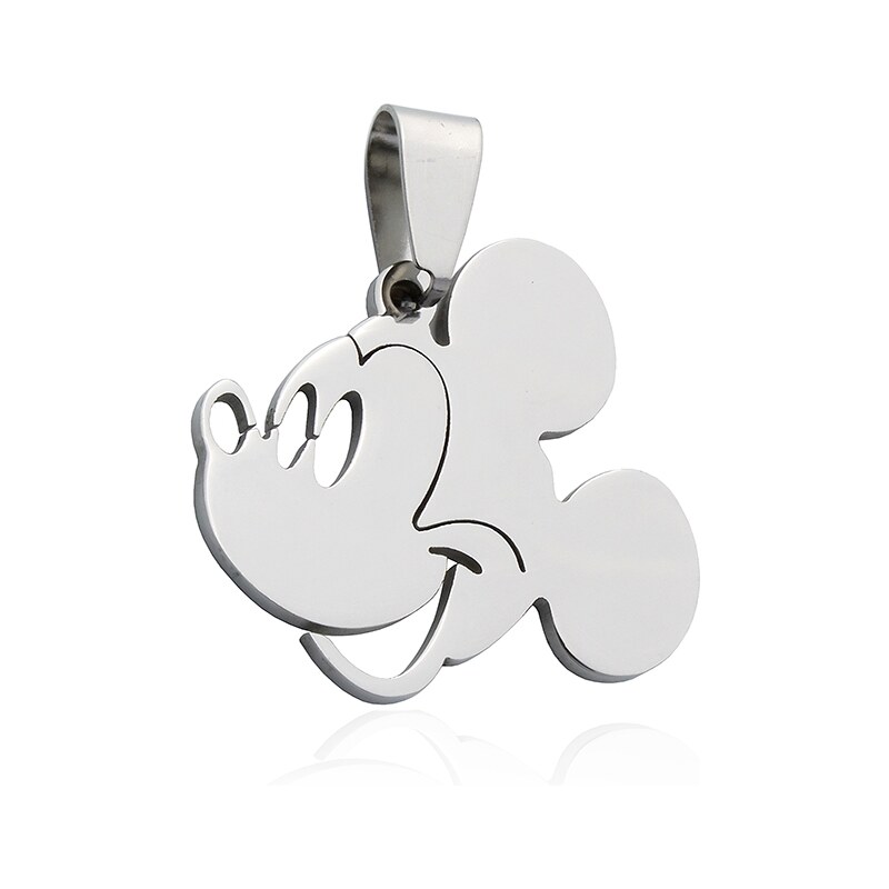 BM Jewellery Prívesok Mickey Mouse veľký z chirurgickej ocele S849030 13006033