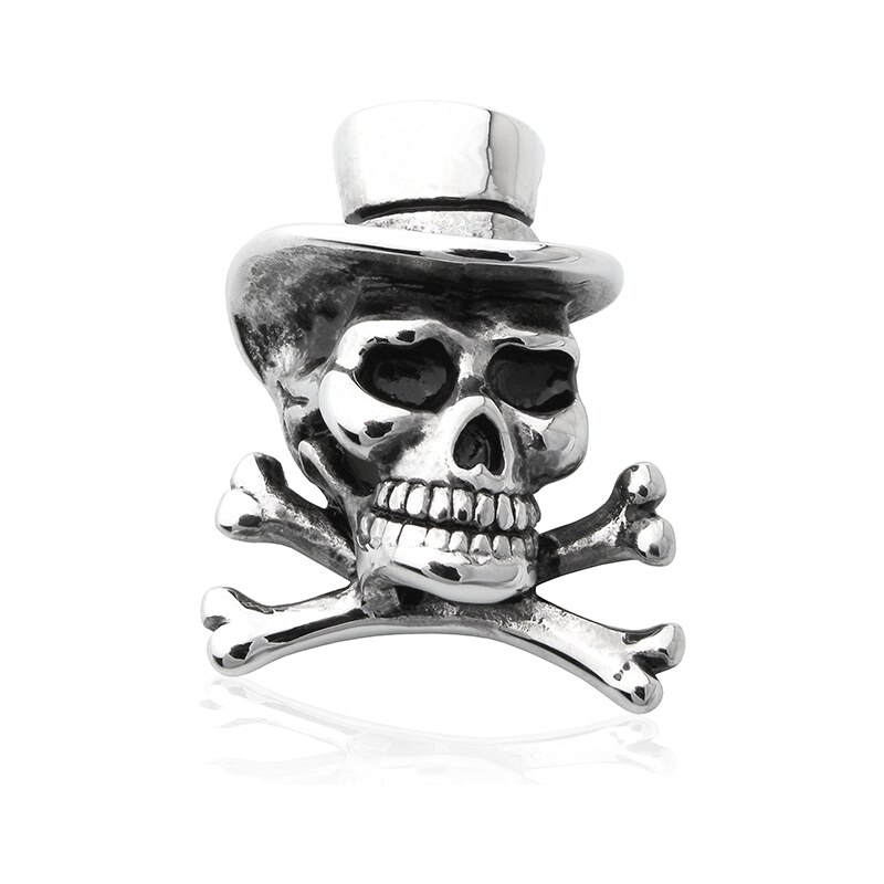 BM Jewellery Prívesok lebka z chirurgickej ocele S489070 35307604