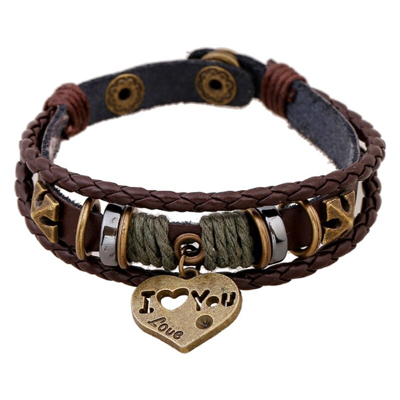 Buďchlap Pánsky náramok I LOVE YOU 65637837