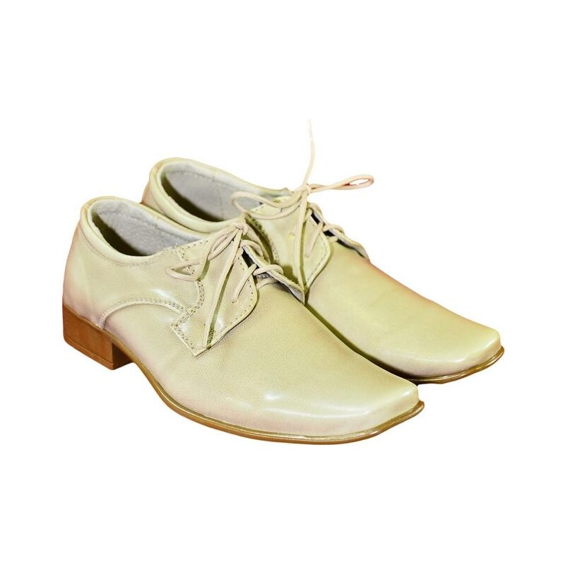 WOGRAHEN Detské béžové spoločenské topánky ANOLO 8564051