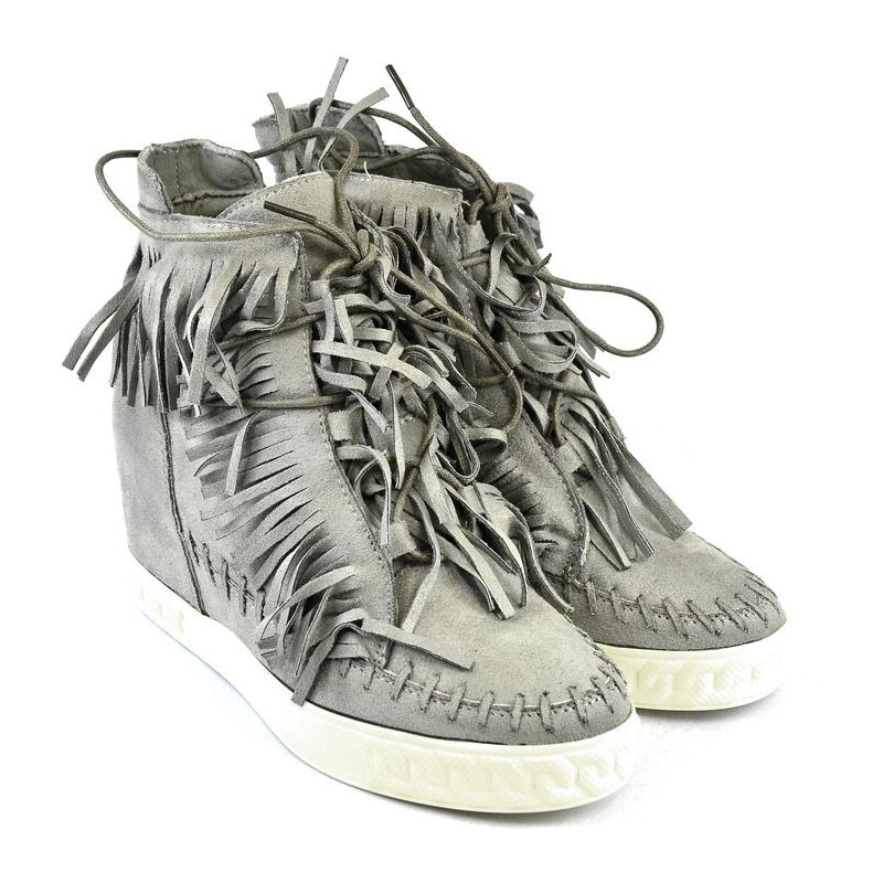 SEASTAR Dámske sivé vysoké tenisky CHEW 8564575