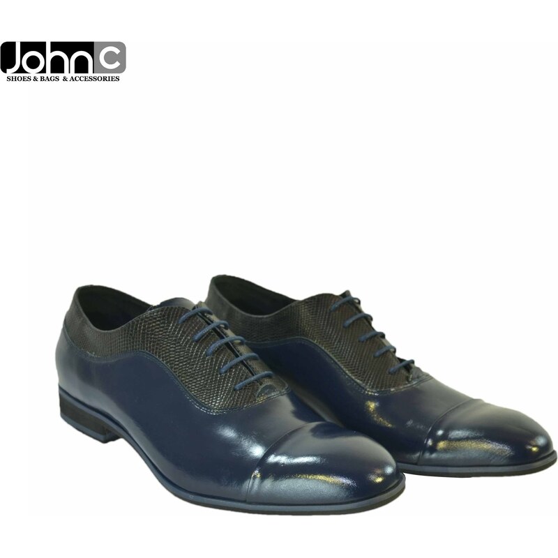 TRIO PÁNSKE MODRO/ČIERNE POLTOPÁNKY TREVOR 4359759