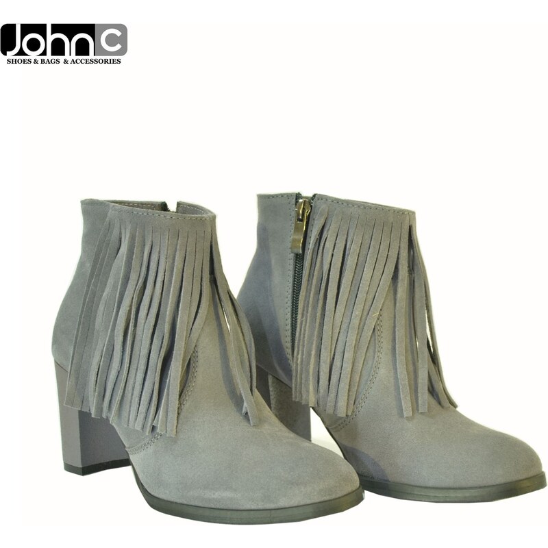 ALEX DÁMSKE SIVÉ ČLENKOVÉ ČIŽMY ROSEALIN 8566837