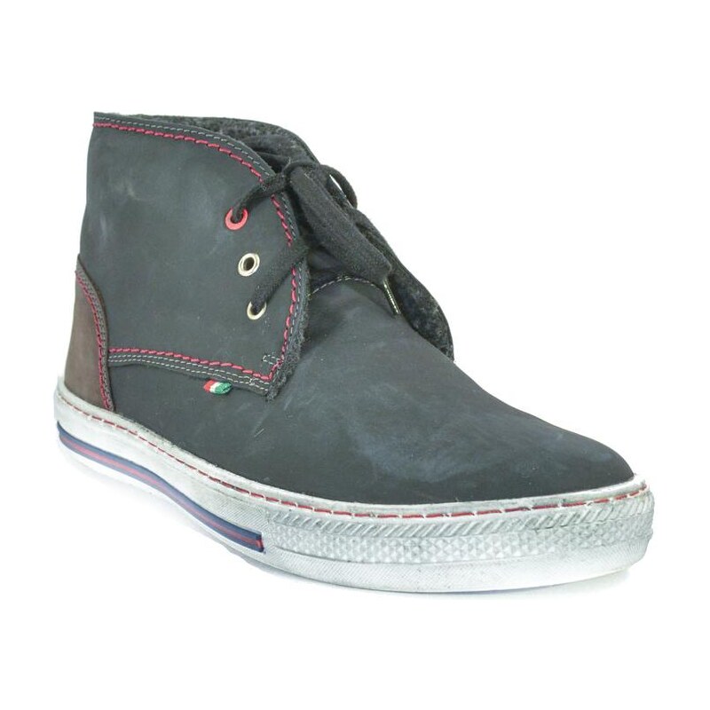 I-GUANA PÁNSKE ČIERNO/ČERVENÉ ŠPORTOVÉ ČIŽMY KENETH 62329941